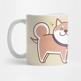 Cute Cartoon Smiling Shiba Inu Mug